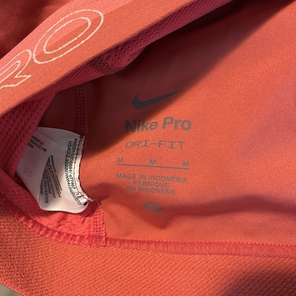 Nike Pro Pink Sports Bra No Padding Dri Fit M - Picture 5 of 5